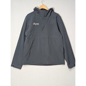 The North Face Apex Flex DryVent Hoodie Jacket Dark Gray Mens L Full Zip‎ - Logo